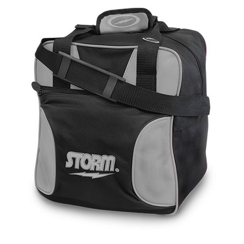 Storm Solo 1 Ball Tote Black/Silver Bowling Bag suitcase league tournament play sale discount coupon online pba tour