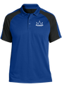 brunswick-crown-tournament-polo-royal-black bowl bowling shirt league tournament bowler shirt