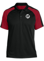 dv8-tournament-polo-black-red bowl bowling shirt league tournament bowler shirt