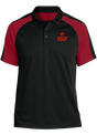 roto-grip-tournament-polo-black-red bowl bowling shirt league tournament bowler shirt