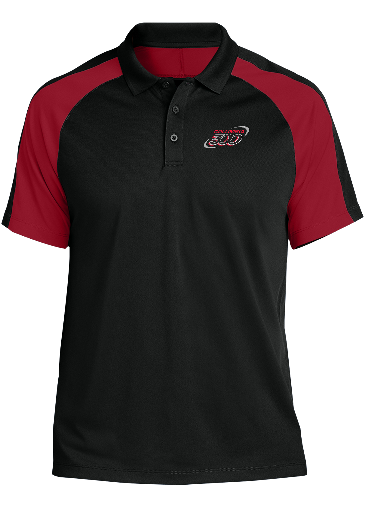 columbia-300-tournament-polo-black-red-bowl-bowling-shirt-league-tournament-bowler-shirt