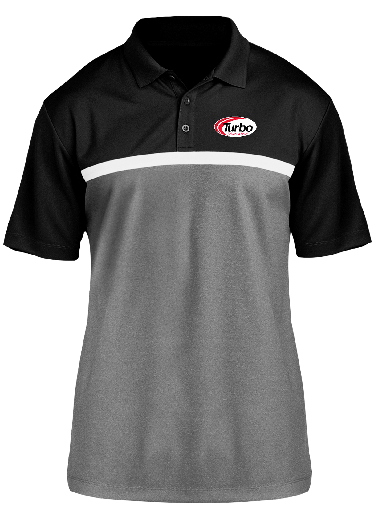 Turbo Competitor Polo Black/White/Gray