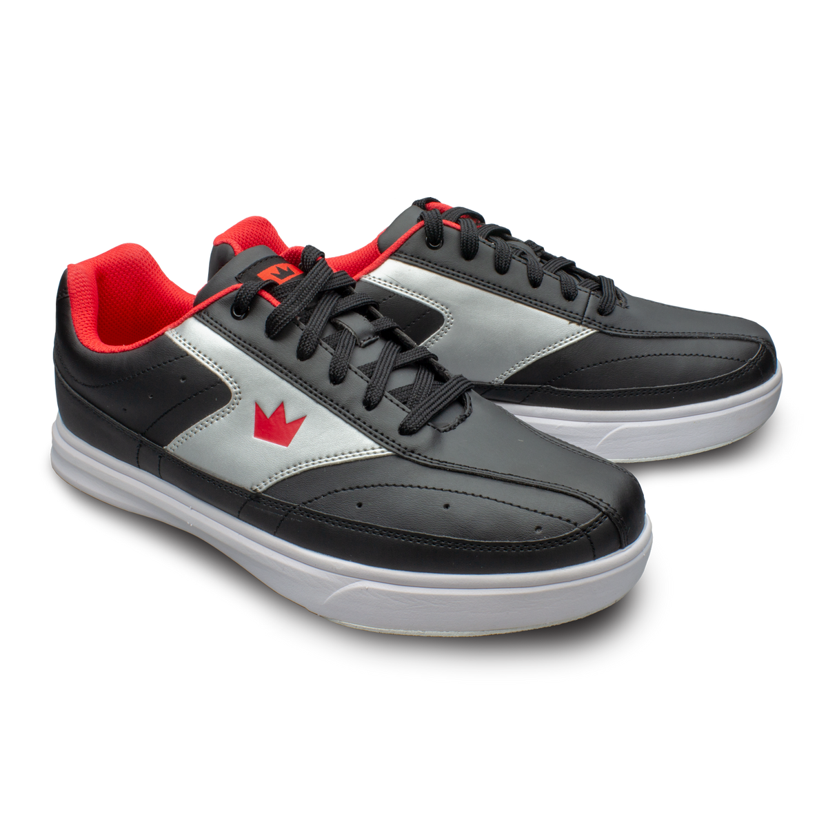 Brunswick Renegade Black/Red Bowling Shoes * Performance synthetic uppers * Extra-light molded EVA outsole * Extremely comfortable * Pure slide microfiber slide soles on both shoes * Foam padded collar and tongue * Superior slide immediately *  *