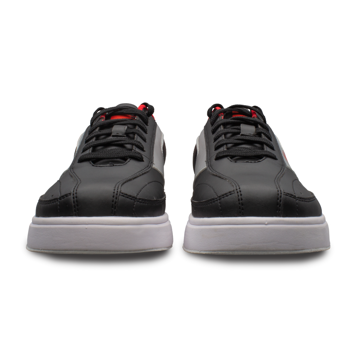 Brunswick Renegade Black/Red Bowling Shoes * Performance synthetic uppers * Extra-light molded EVA outsole * Extremely comfortable * Pure slide microfiber slide soles on both shoes * Foam padded collar and tongue * Superior slide immediately *  *