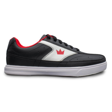 Brunswick Renegade Black/Red Bowling Shoes * Performance synthetic uppers * Extra-light molded EVA outsole * Extremely comfortable * Pure slide microfiber slide soles on both shoes * Foam padded collar and tongue * Superior slide immediately *  *
