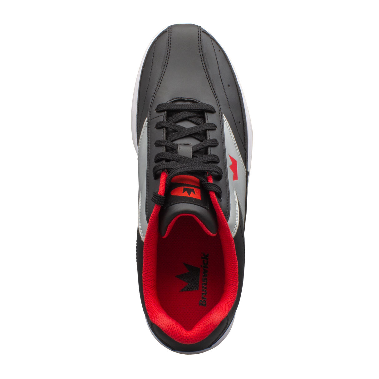 Brunswick Renegade Black/Red Bowling Shoes * Performance synthetic uppers * Extra-light molded EVA outsole * Extremely comfortable * Pure slide microfiber slide soles on both shoes * Foam padded collar and tongue * Superior slide immediately *  *