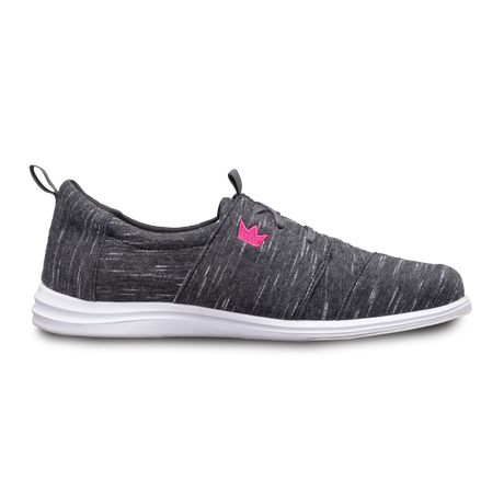 Brunswick Envy Charcoal Women's Bowling Shoes * Premium materials * Light-weight rubber outsoles * Pure slide microfiber slide soles on both shoes * Foam padded collar and tongue * Superior slide immediately *  *