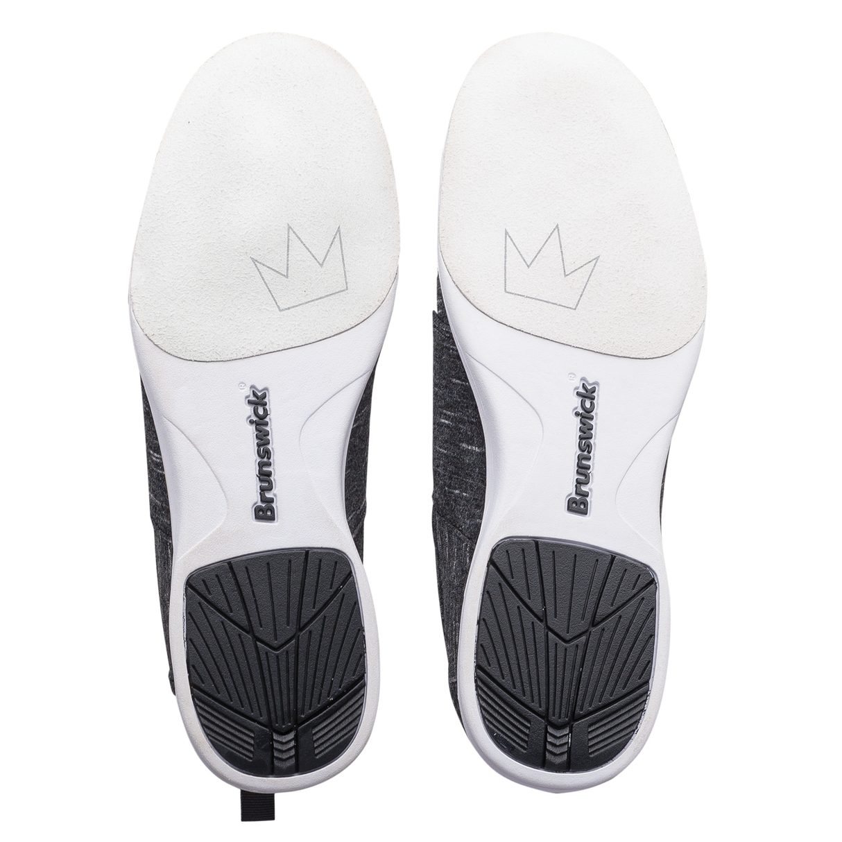 Brunswick Envy Charcoal Women's Bowling Shoes * Premium materials * Light-weight rubber outsoles * Pure slide microfiber slide soles on both shoes * Foam padded collar and tongue * Superior slide immediately *  *