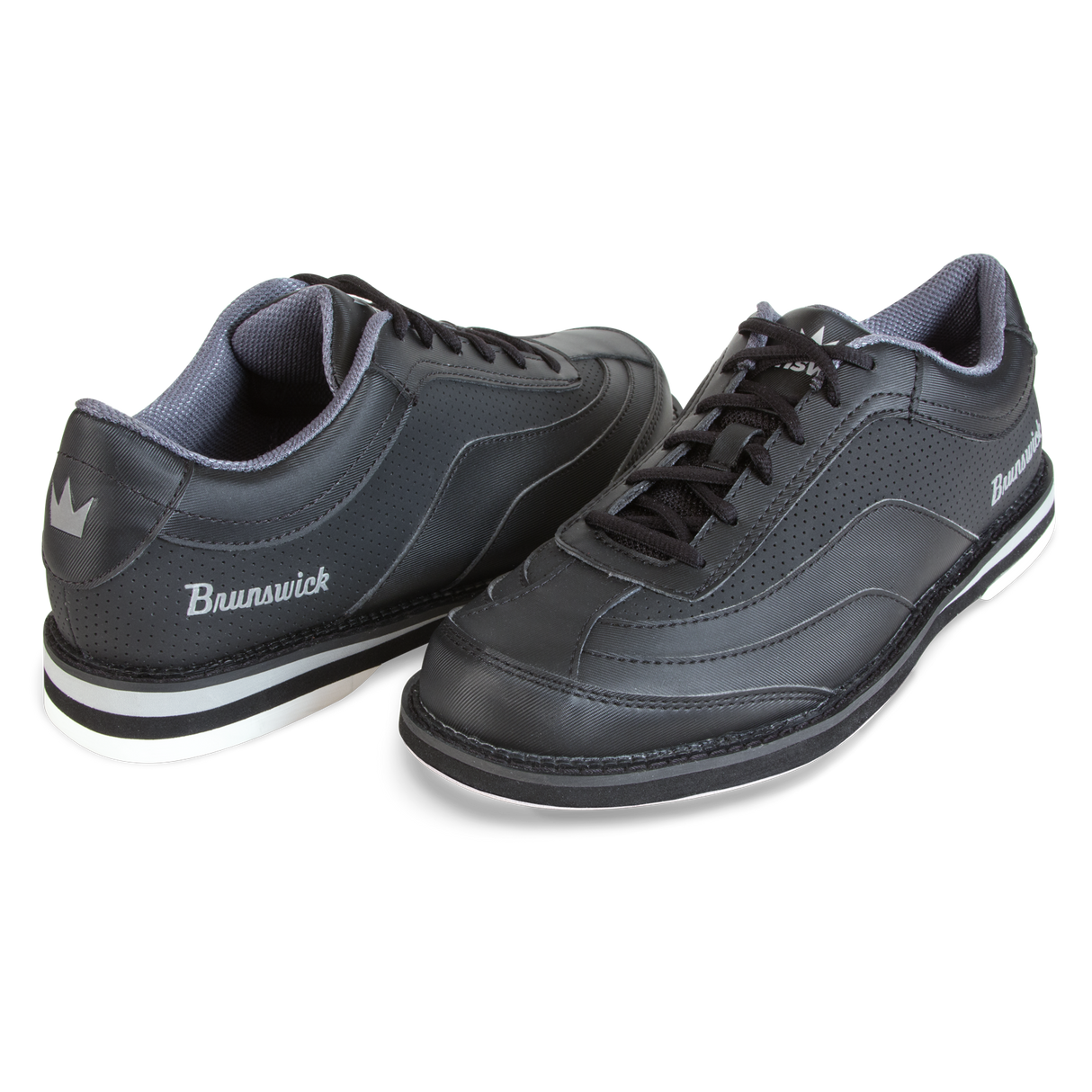 Brunswick Rampage Black Bowling Shoes * Sleek synthetic upper * Molded EVA insole for comfort and performance * Extreme cushion comfort with Ortholite footbed * Convenient ATOP dial lacing system * *