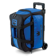 brunswick blitz black bowling bag inside bowling tournament league open play rolling suitcase travel blue royal