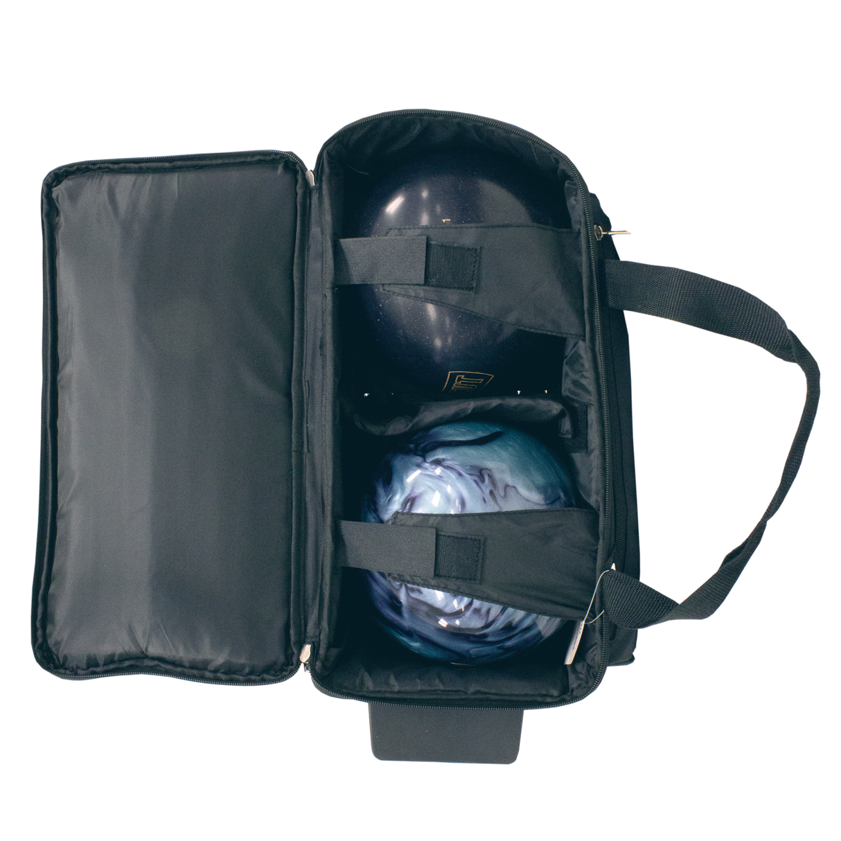 Brunswick Blitz Double 2 Ball Roller Blue Bowling Bag