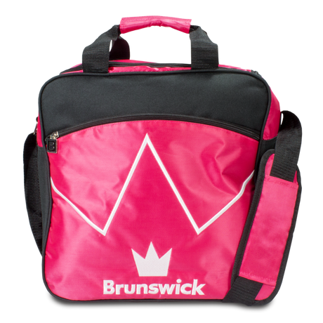 brunswick single ball tote blitz hot pink bowling bag travel suitcase league tournament play sale discount coupon online pba tour