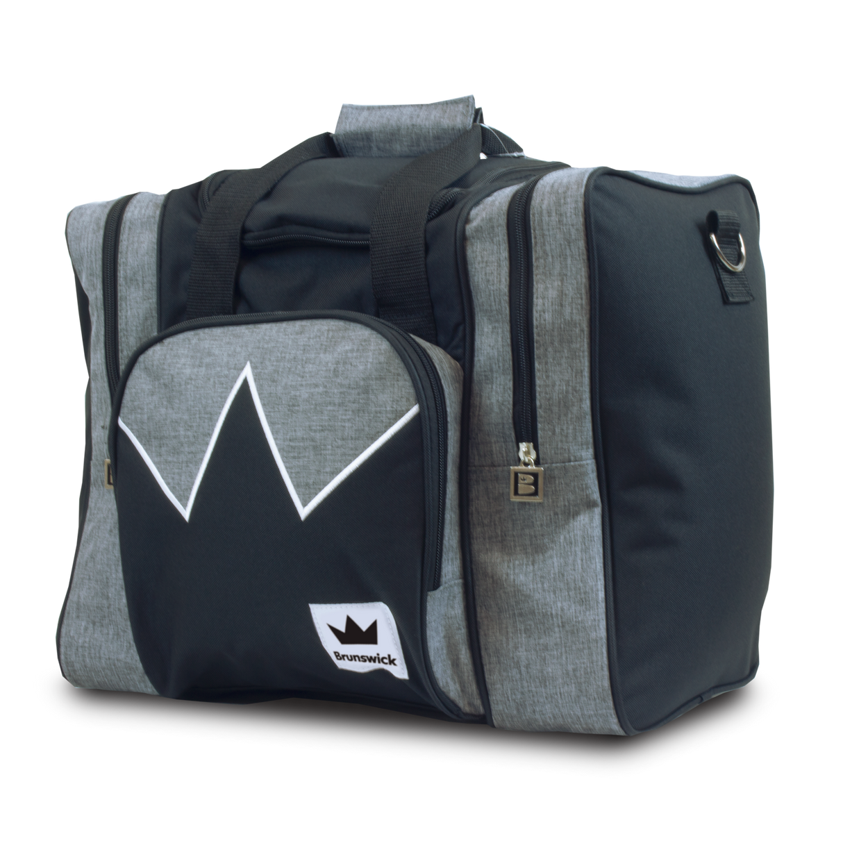 brunswick single ball tote Edge Gray/Black bowling bag travel suitcase league tournament play sale discount coupon online pba tour