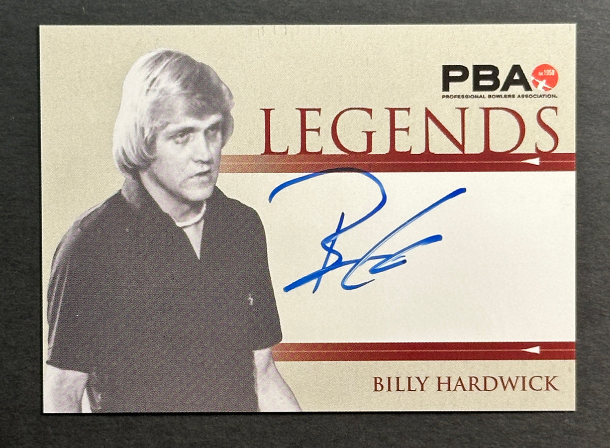 Billy Hardwick 2008 Rittenhouse PBA Legends Autograph Bowling Card