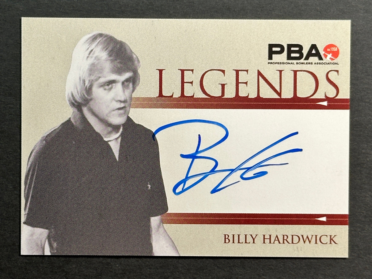 Billy Hardwick 2008 Rittenhouse PBA Legends Autograph Bowling Card