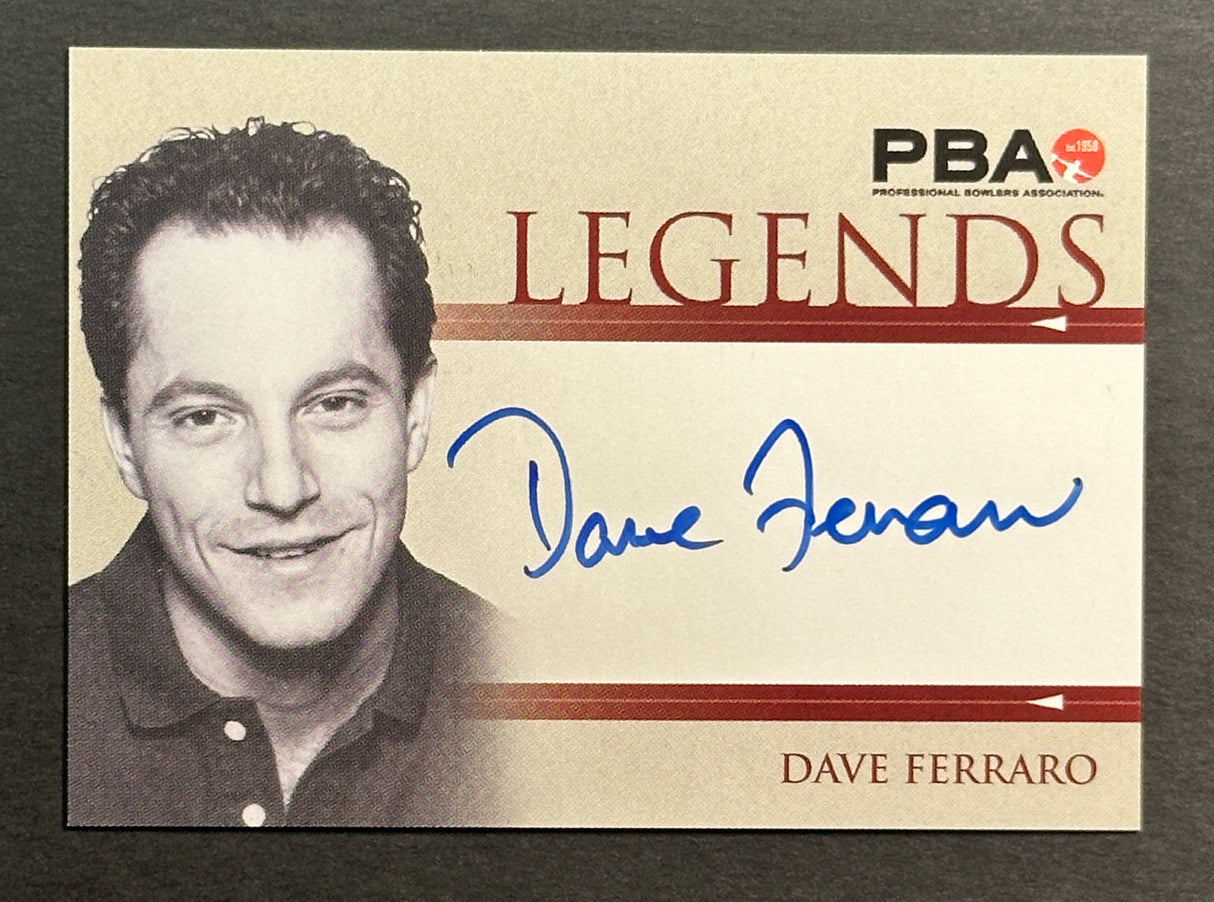 Dave Ferraro 2008 Rittenhouse PBA Legends Autograph Bowling Card