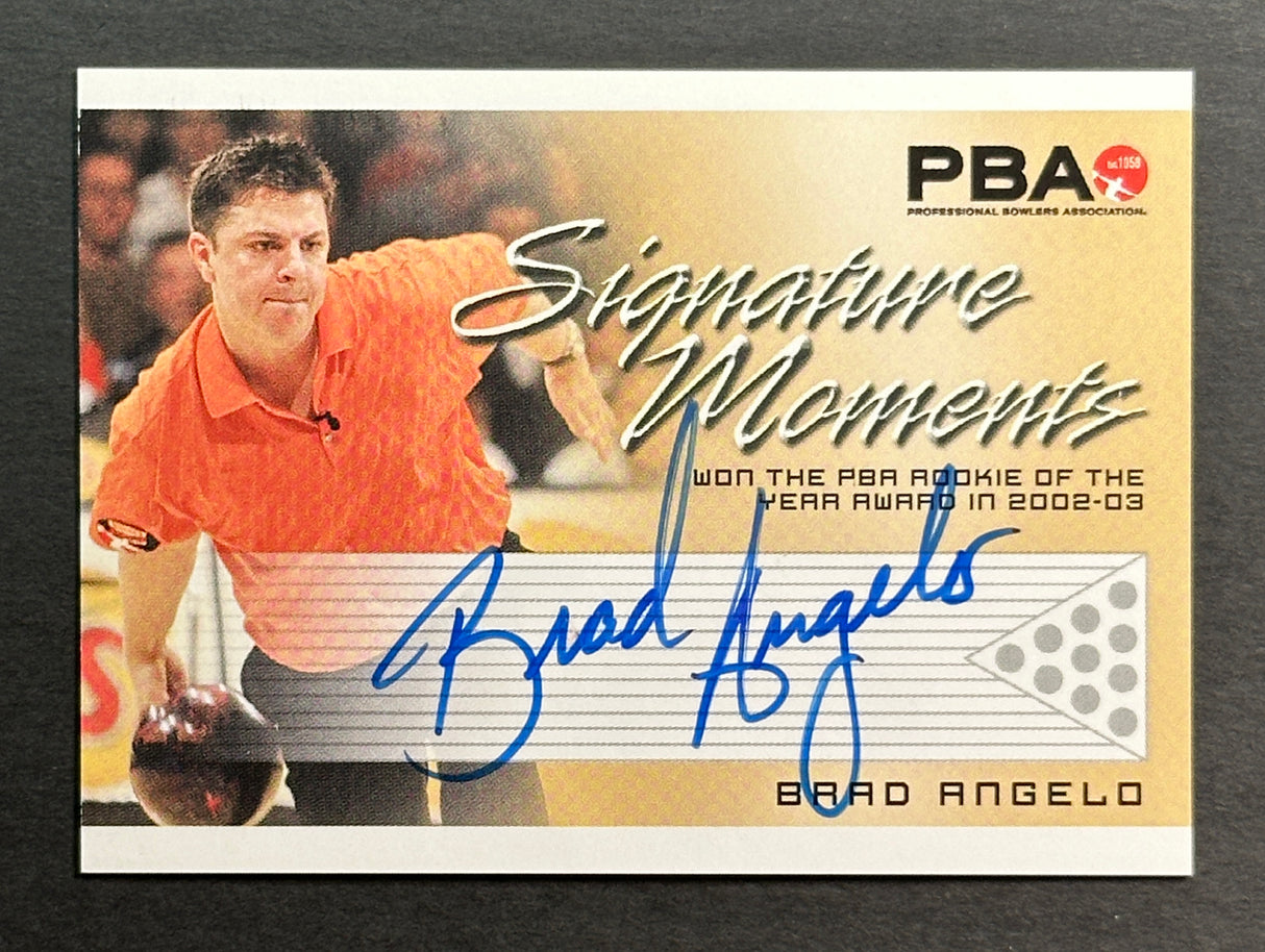 Brad Angelo 2007 Rittenhouse Signature Moments PBA Autograph Bowling Card