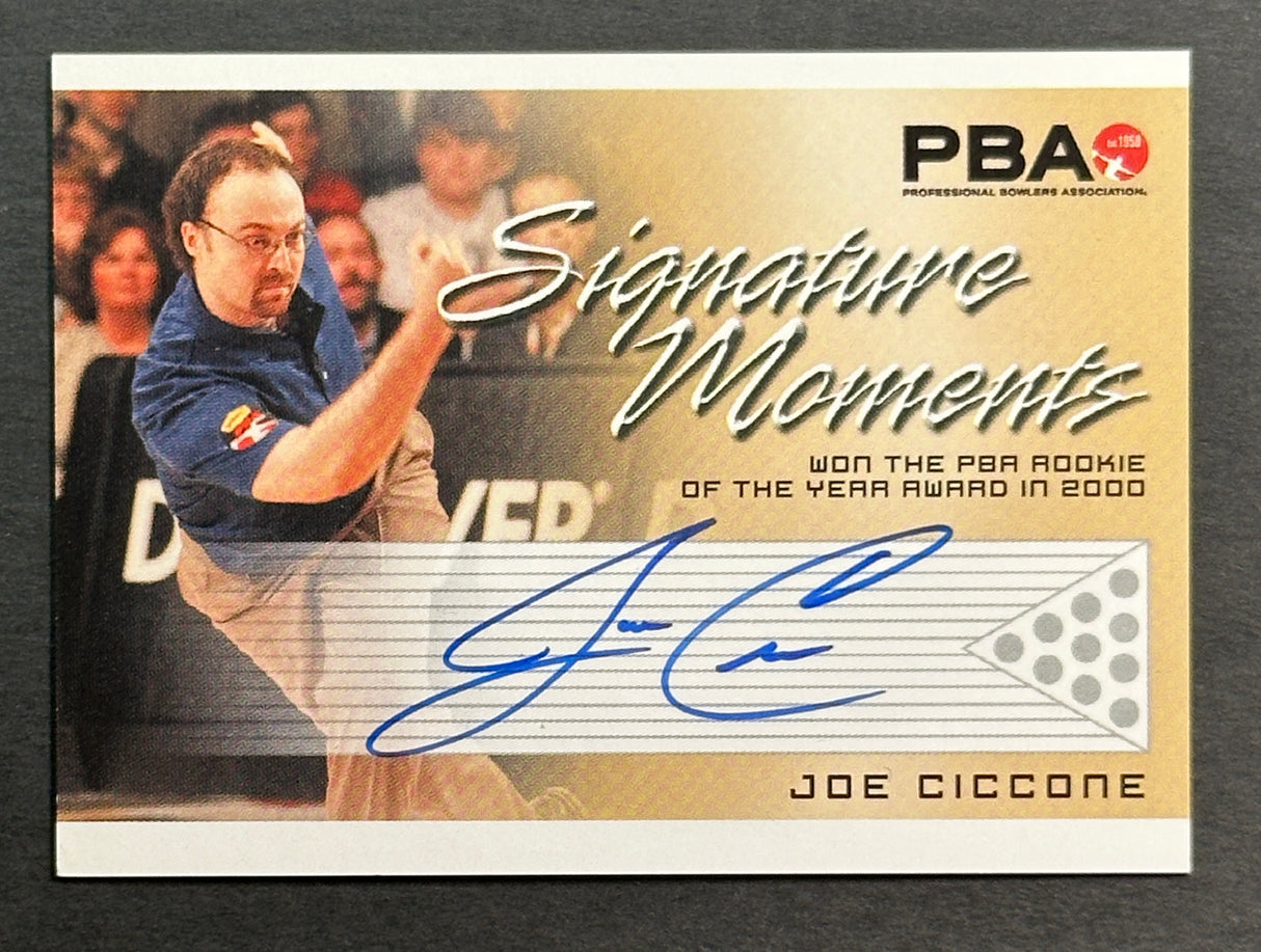 Joe Ciccone 2007 Rittenhouse Signature Moments PBA Autograph Bowling Card