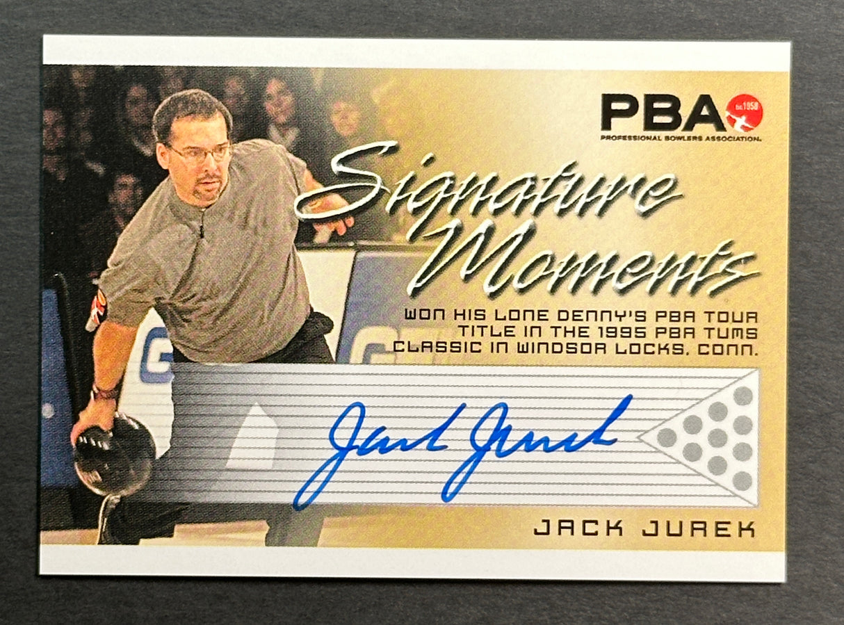 Jack Jurek 2007 Rittenhouse Signature Moments PBA Autograph Bowling Card