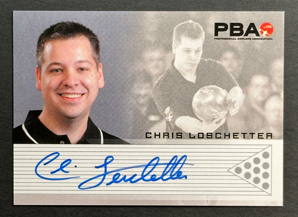Chris Loschetter 2007 Rittenhouse Signature Moments PBA Autograph Bowling Card