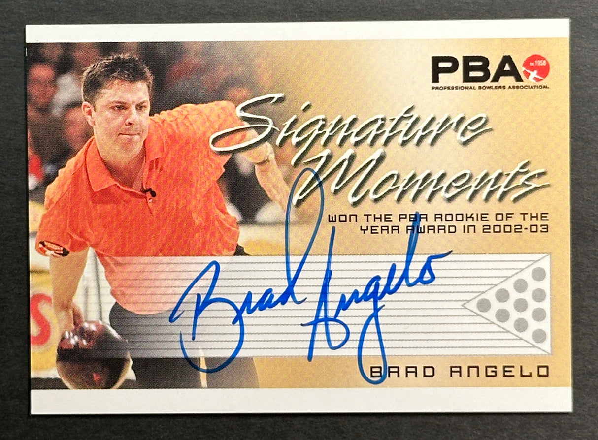 Brad Angelo 2007 Rittenhouse Signature Moments PBA Autograph Bowling Card