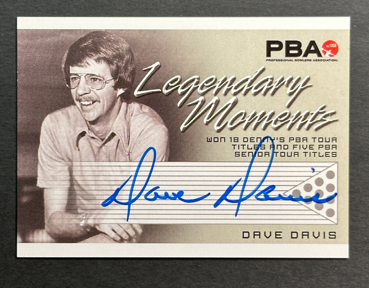 Dave Davis 2007 Rittenhouse Signature Moments PBA Autograph Bowling Card
