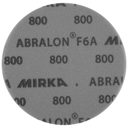 KR Abralon Pad 800 Grit * Grit goes from lowest (Most Abrasive) to highest (Least Abrasive) * Sold Individually * Used wet or dry The industry standard in ball surface maintenance creates a consistent and reliable finish, lasting 5X longer than sandpaper.  Abralon sanding pads use silicon carbide particles that are precision sifted to a consistent grain size, then bonded evenly to a sixinch round fabric face for the most even scratch pattern available.