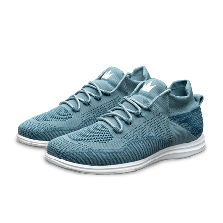Brunswick Twisted Knit Women's Bowling Shoes Steel Blue * Stylish light-weight performance knit upper * Higher ankle collar for added style and comfort * Light-weight rubber outsole * Pure Slide microfiber Slide Soles on both sides *  *