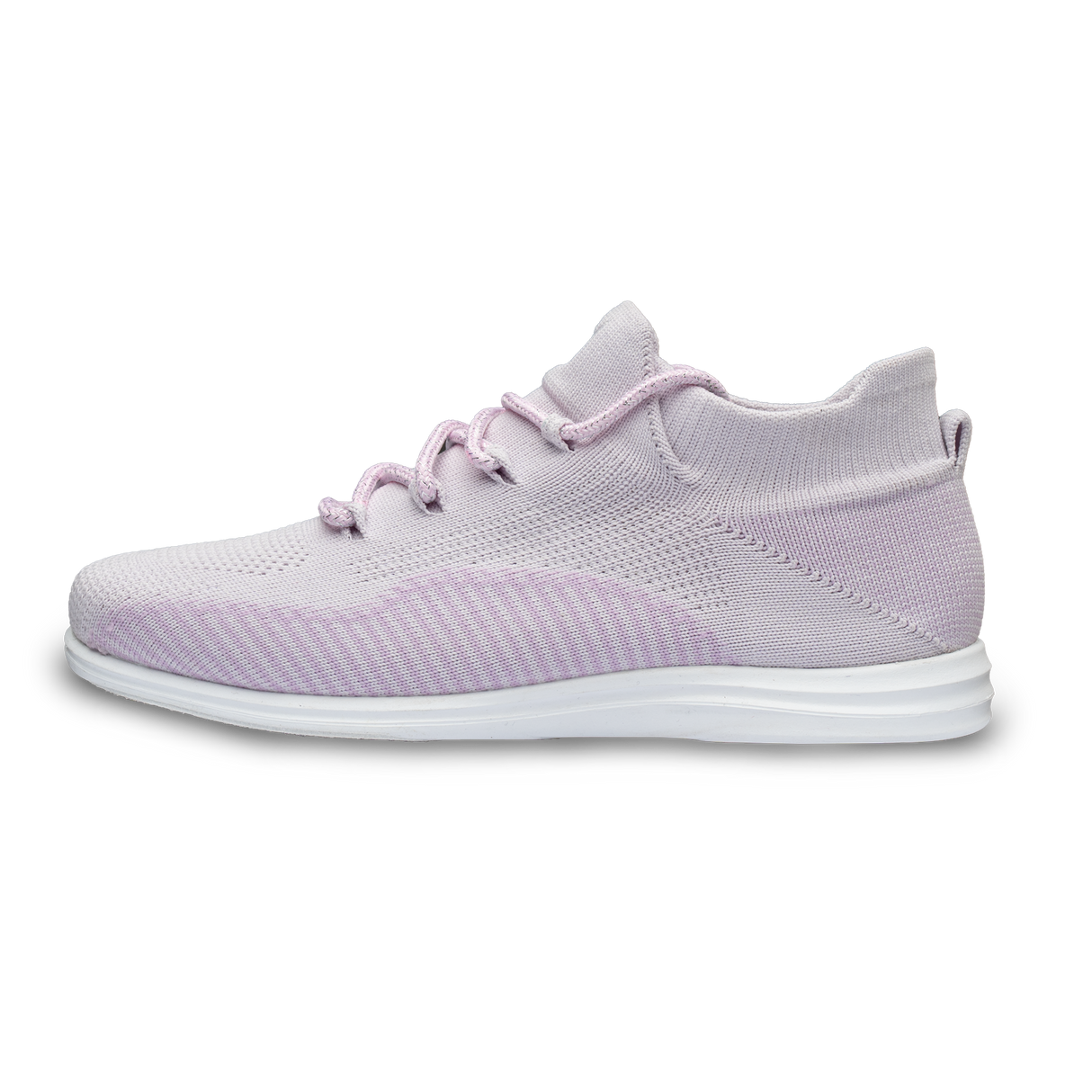 Brunswick Twisted Knit Women's Bowling Shoes Lilac * Stylish light-weight performance knit upper * Higher ankle collar for added style and comfort * Light-weight rubber outsole * Pure Slide microfiber Slide Soles on both sides *  *