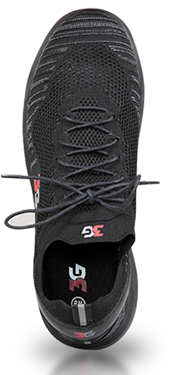 3G Ascent Black Bowling Shoes * Featuring our new Rise outsole. This lightweight outsole won't sacrifice durability as it's a blown rubber outsole. * Authentic Clarino Microfiber sole matched with our new 3G grooved heel on the slide foot. * Fixed durable rubber with 3G grooved heel on the traction foot for maximum leverage. * Fly knit upper with 3d molded ribbing for extreme comfort with a molded heel stabilizer.