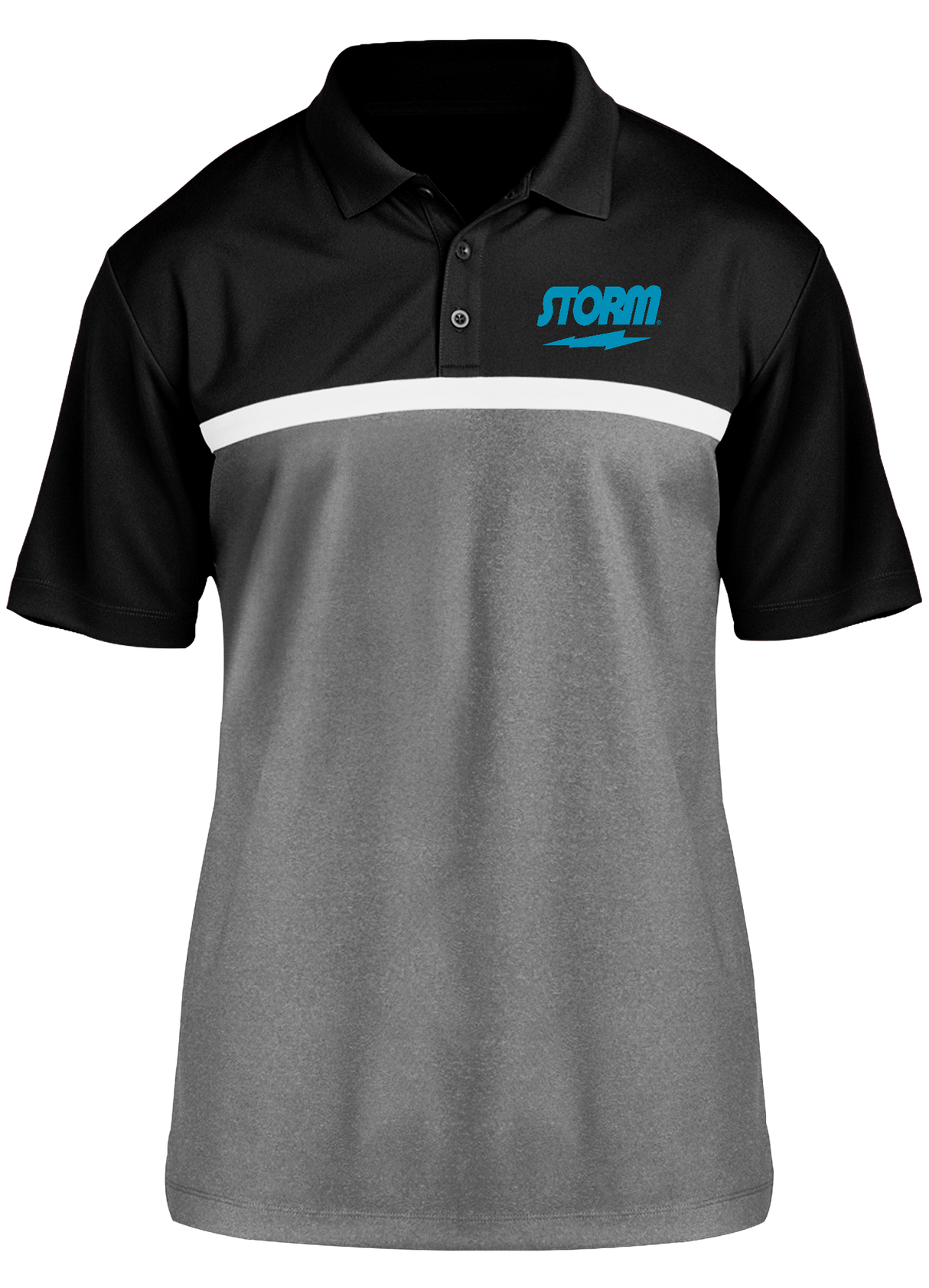 Storm Electric Blue Competitor Polo Black/White/Gray