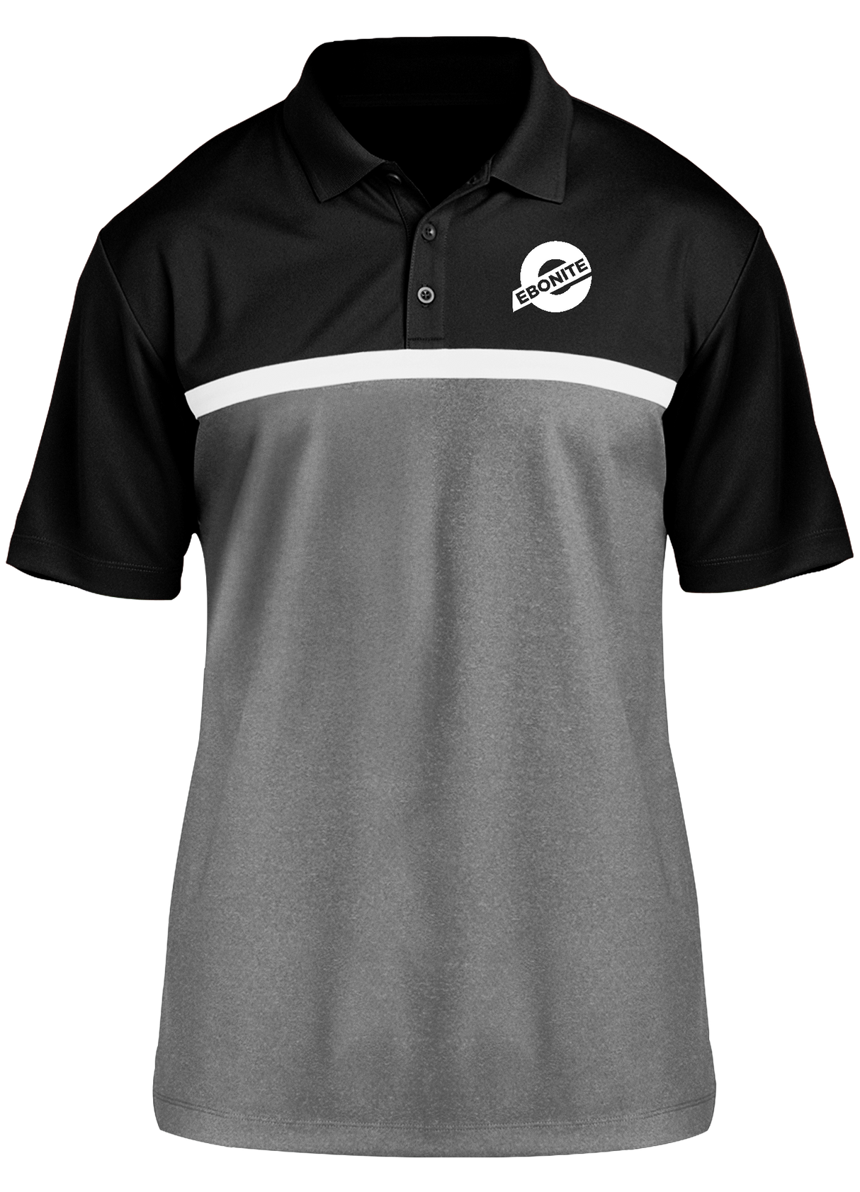 Ebonite Competitor Polo Black/White/Gray