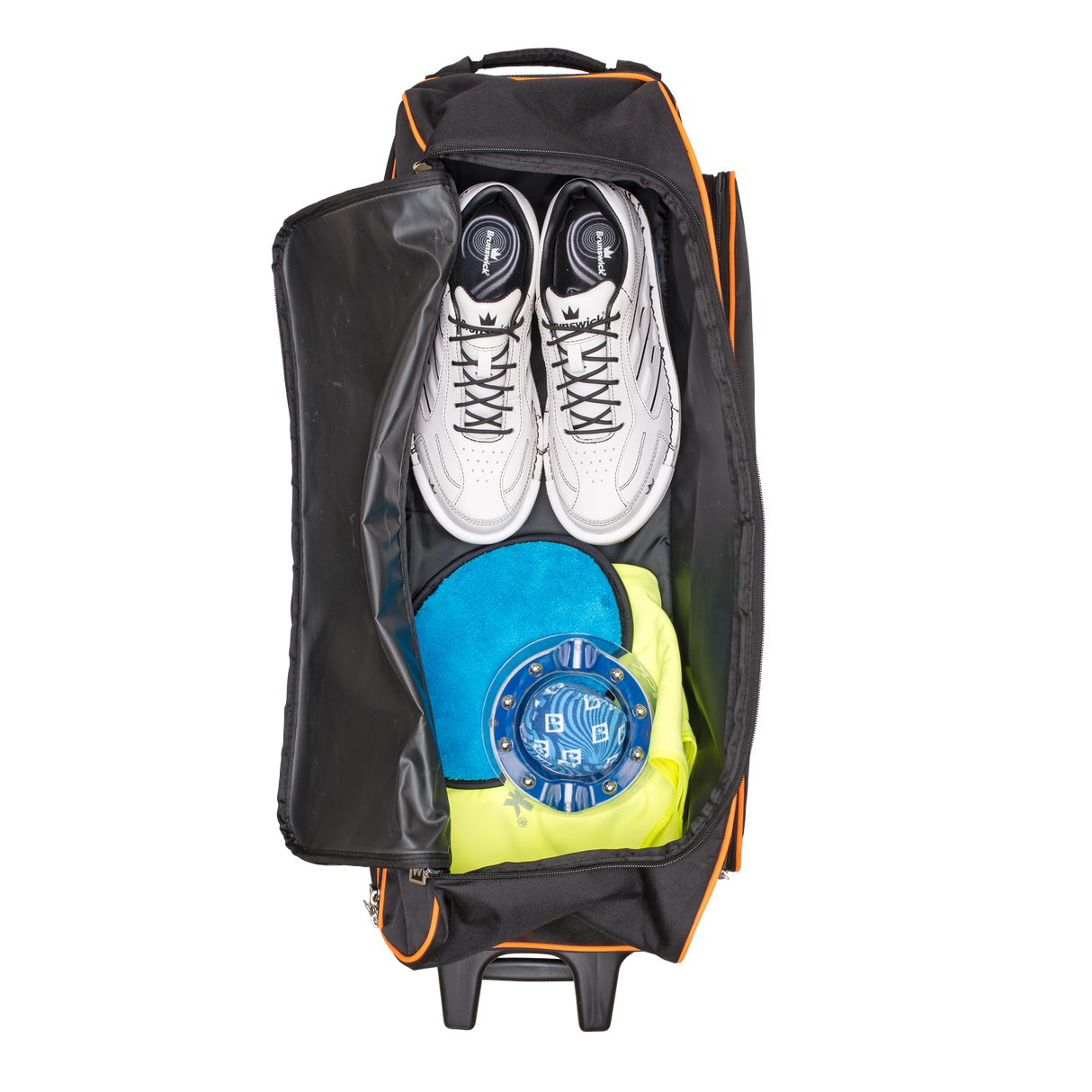 Brunswick Blitz 3 Ball Triple Roller Blue Bowling Bag travel suitcase league tournament play sale discount coupon online pba tour