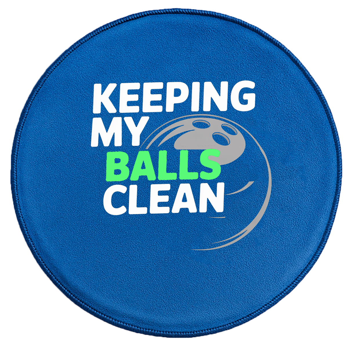 Keeping My Balls Clean. Premium Disk Shammy Blue