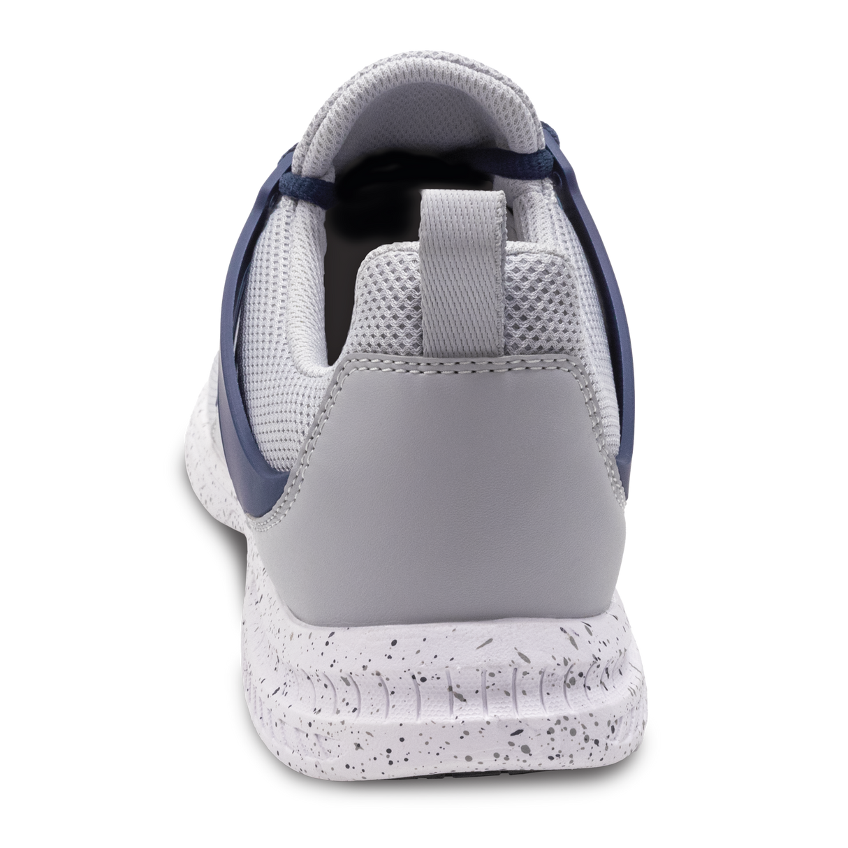 Brunswick Avalanche Grey/Navy Bowling Shoes * Athletic mesh uppers * Exterior advanced support lacing system * Pure Slide microfiber Slide Soles on both shoes * Foam-padded collar and tongue * Extra-light EVA outsole * Raised rubber heel for a controlled slide *  *