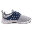 Brunswick Avalanche Grey/Navy Bowling Shoes * Athletic mesh uppers * Exterior advanced support lacing system * Pure Slide microfiber Slide Soles on both shoes * Foam-padded collar and tongue * Extra-light EVA outsole * Raised rubber heel for a controlled slide *  *