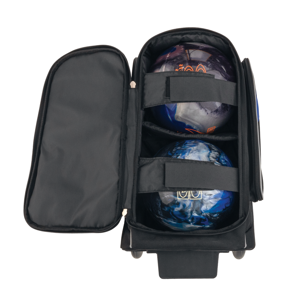 brunswick 2 ball roller charger bowling bag travel suitcase league tournament play sale discount coupon online pba tour