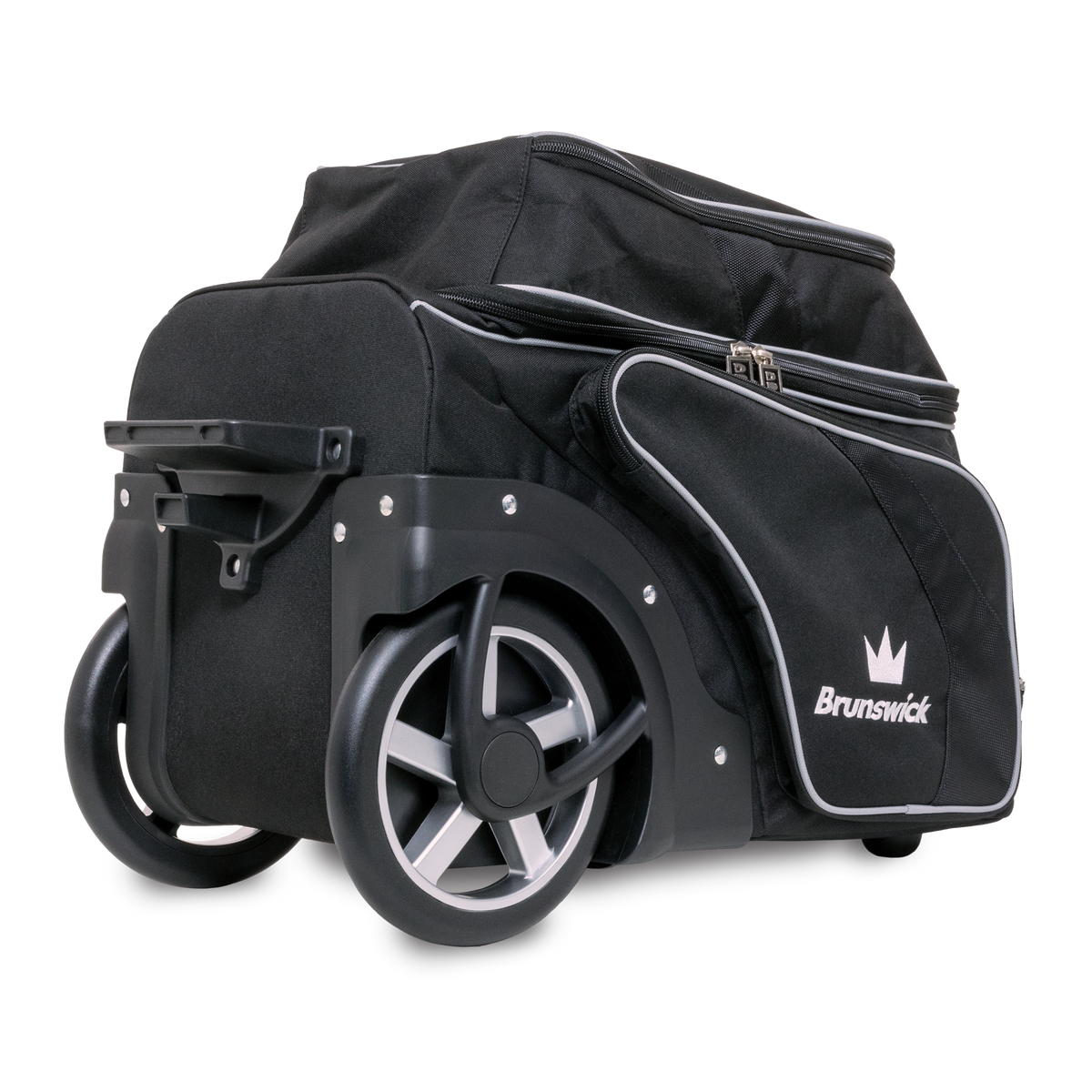brunswick 2 ball roller charger bowling bag travel suitcase league tournament play sale discount coupon online pba tour