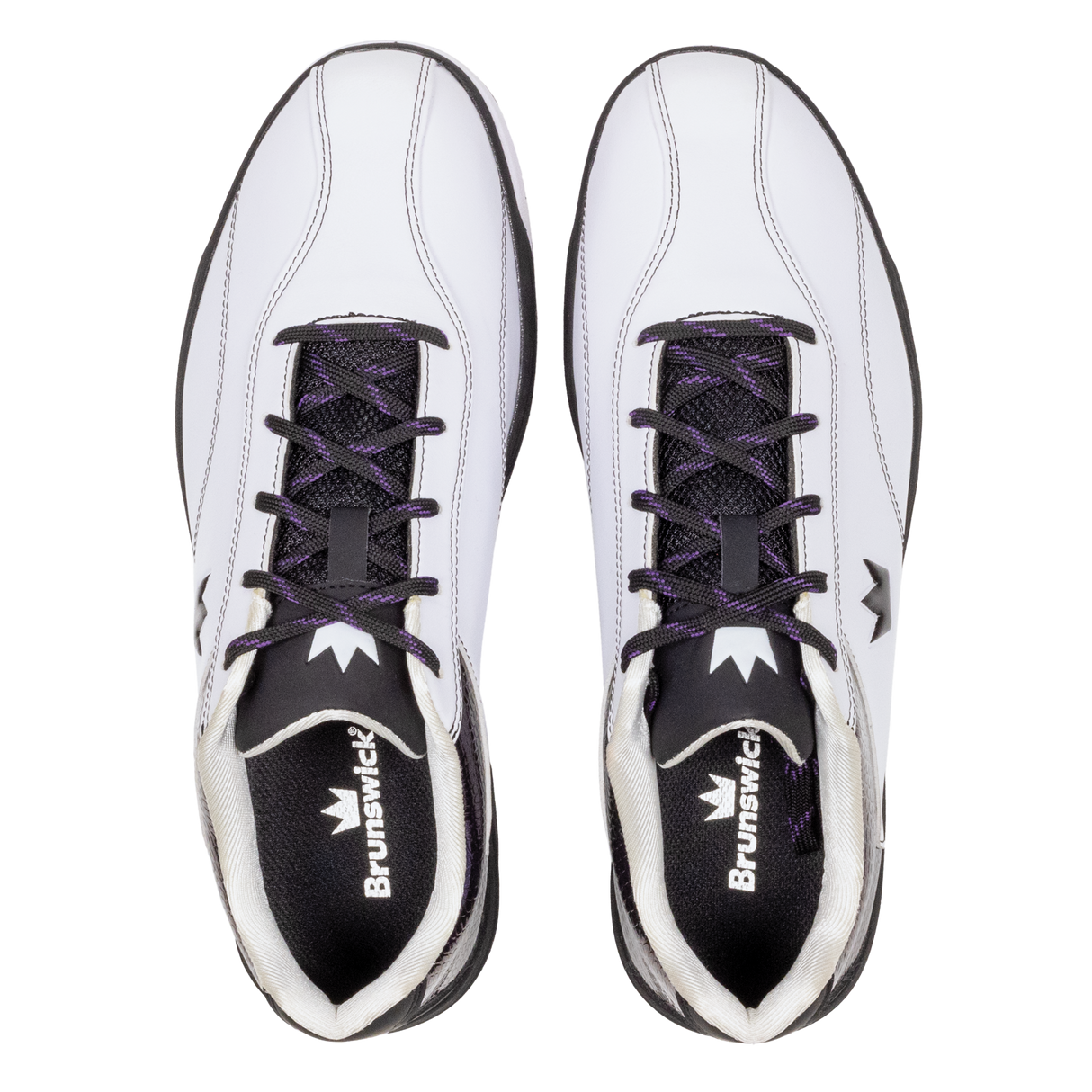 Brunswick Legacy Women's Bowling Shoes * Performance synthetic uppers * Customizable Slide Sole technology * Multi zone push away rubber * Molded EVA midsole for comfort * Includes: #4, #6, and #8 Slide Soles * Progressive, Ridged, and Leather Heels * Heal remover tool * *