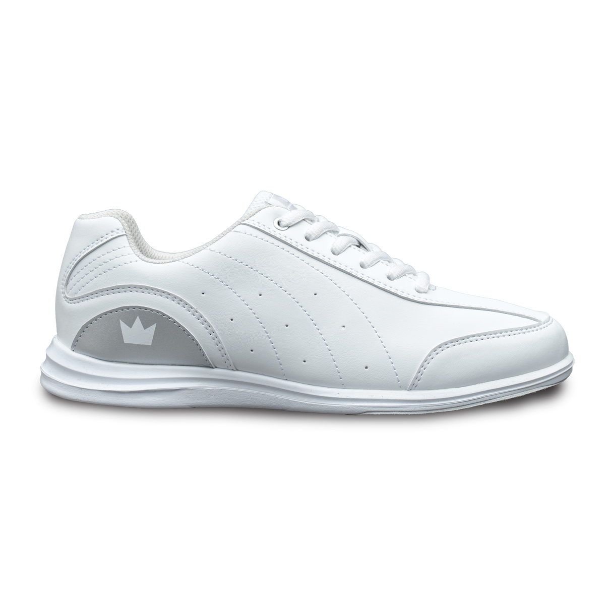 Brunswick Mystic Youth Bowling Shoes White/Silver * Performance synthetic uppers * Extremely comfortable * Light rubber outsoles * Pure slide microfiber slide soles on both shoes * Foam padded collar and tongue * Superior slide immediately *  *