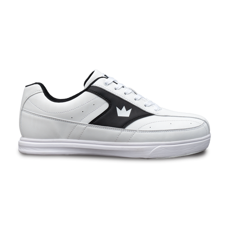 Brunswick Renegade White/Black Bowling Shoes * Performance synthetic uppers * Extra-light molded EVA outsole * Extremely comfortable * Pure slide microfiber slide soles on both shoes * Foam padded collar and tongue * Superior slide immediately *  *