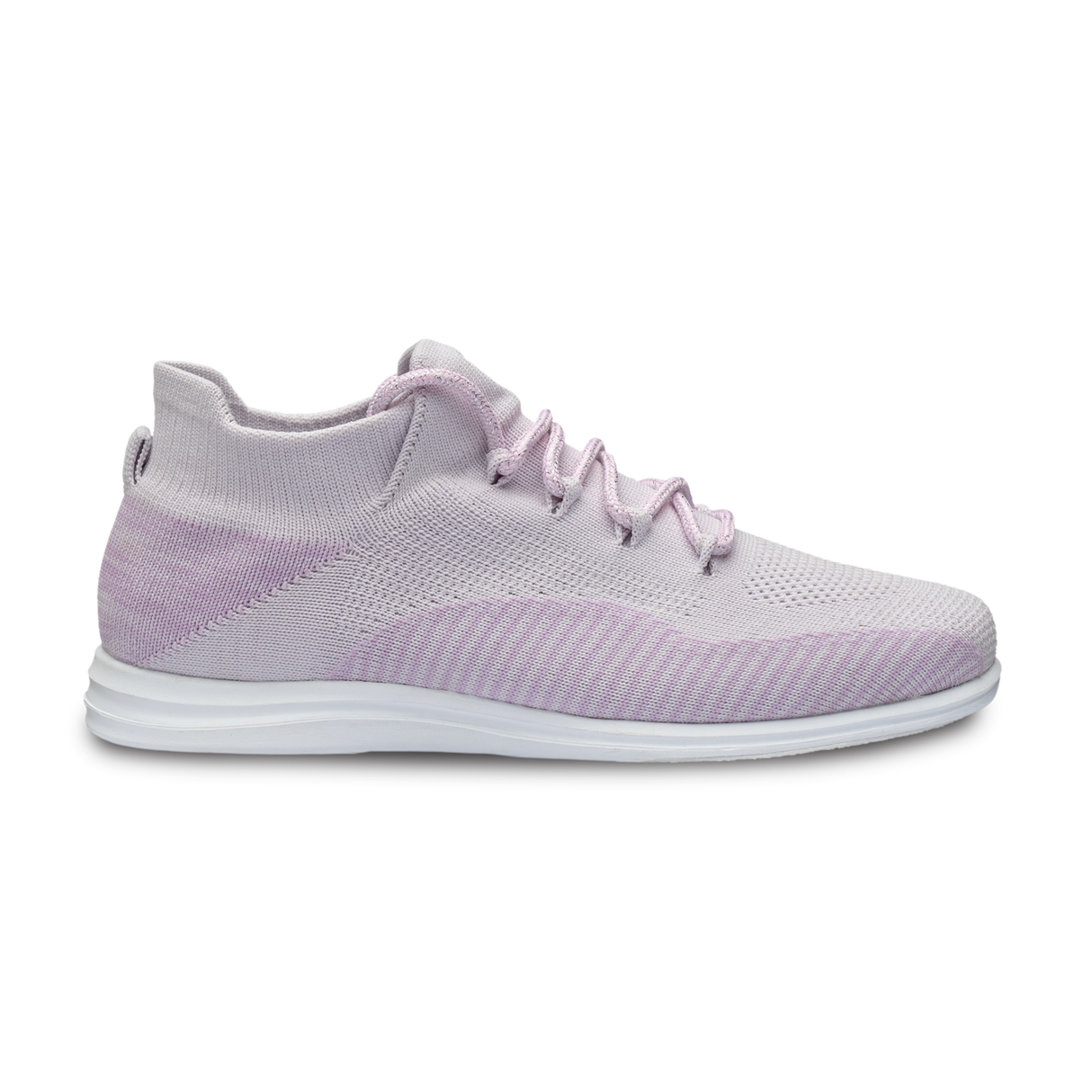 Brunswick Twisted Knit Women's Bowling Shoes Lilac * Stylish light-weight performance knit upper * Higher ankle collar for added style and comfort * Light-weight rubber outsole * Pure Slide microfiber Slide Soles on both sides *  *
