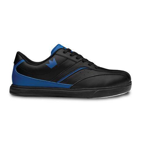 Brunswick Vapor Black/Royal Bowling Shoes * Performance synthetic uppers * Foam padded collar and tongue * Extra-light molded EVA outsole * Pure slide microfiber slide soles on both shoes * Superior slide immediately *  *