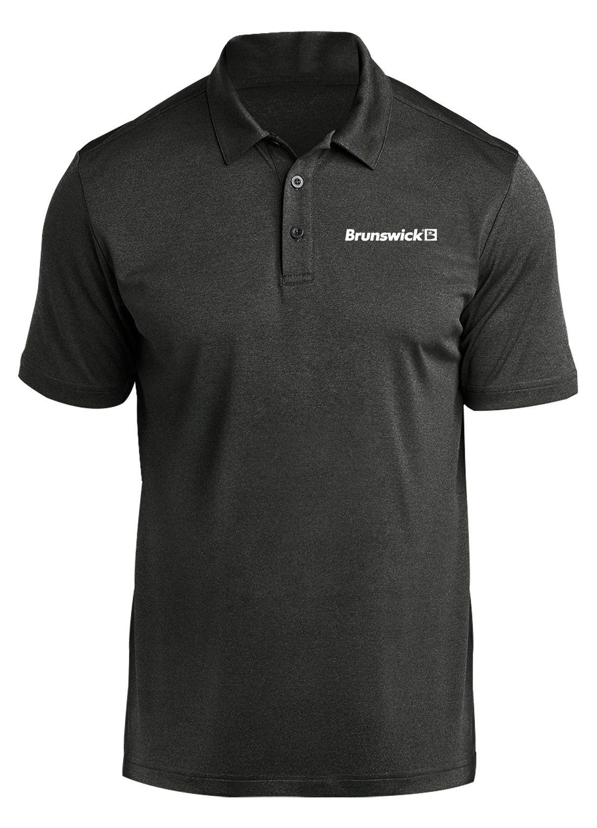Brunswick White Prime Polo Black Heather