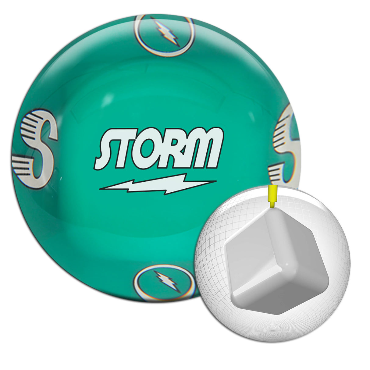 Storm Clear Teal Mini Collectible Ball