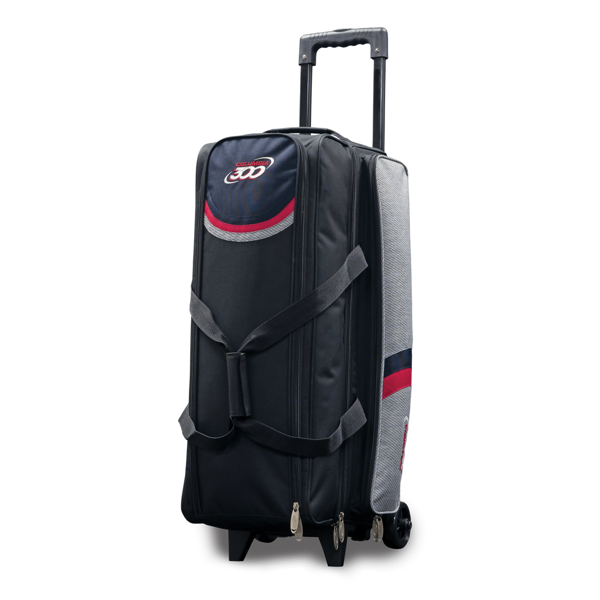 Columbia 300 Boss Triple 3 Ball Roller Red Bowling Bag suitcase league tournament play sale discount coupon online pba tour
