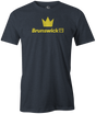 Over the years the Brunswick brand has delivered so much to bowlers all over the world. Their experience has led to many amazing products. Pick up the Brunswick Bowling Experience Crown Tee today. Retro Brunswick bowling league shirts on sale discounted gifts for bowlers. Bowling party apparel. Original bowling tees. throwback