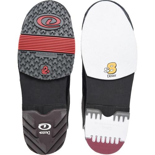 Dexter SST8 Pro Black/Grey Bowling Shoes Ever-adaptable, and designed for performance – the SST 8 Pro. Featuring total interchangeable sole construction and a leather toe drag protector specially equipped to help prevent peel back on your slide sole.