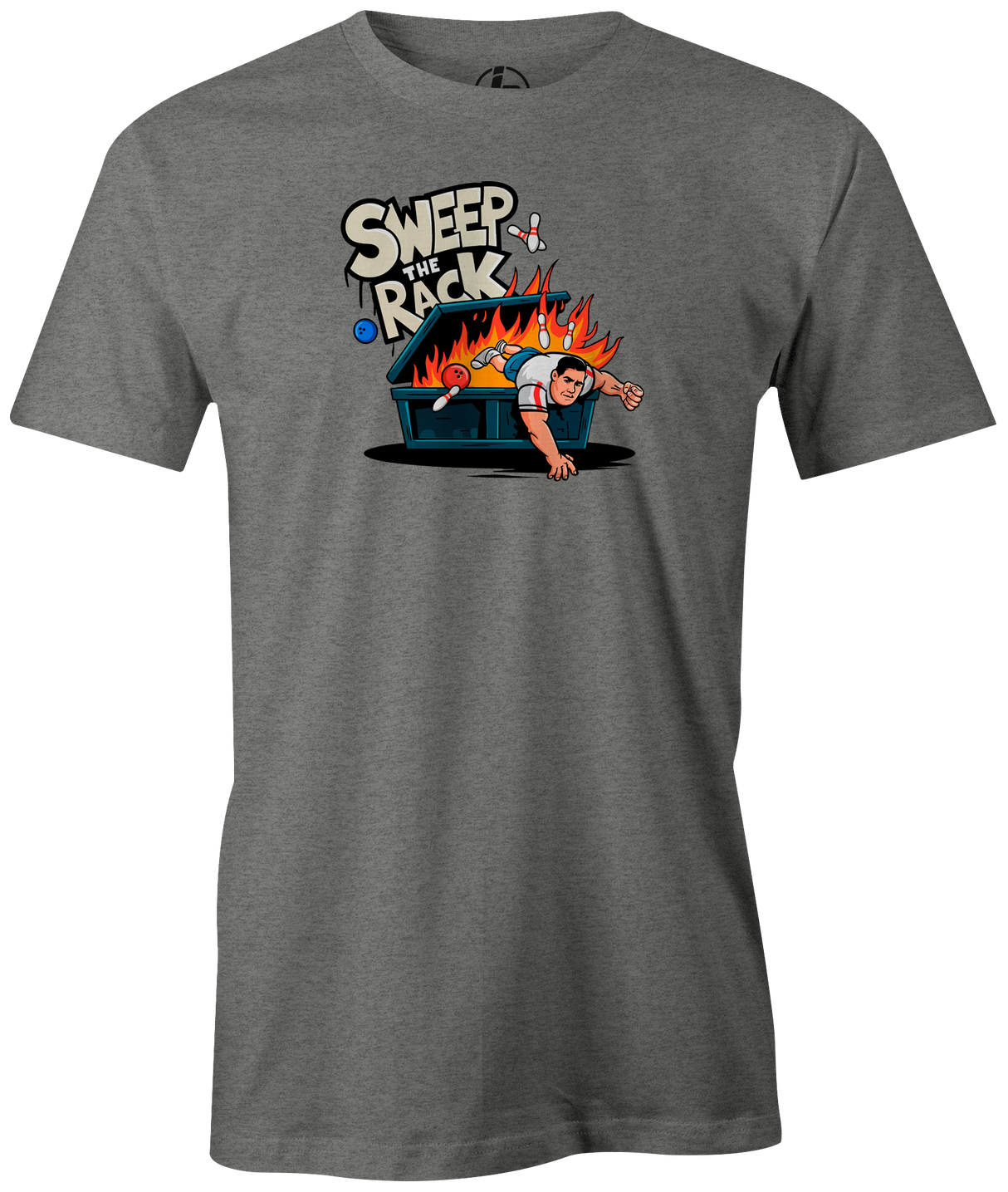 sweep the rack bowling podcast dumpster diving tee tshirt t-shirt mike big brooklyn rob