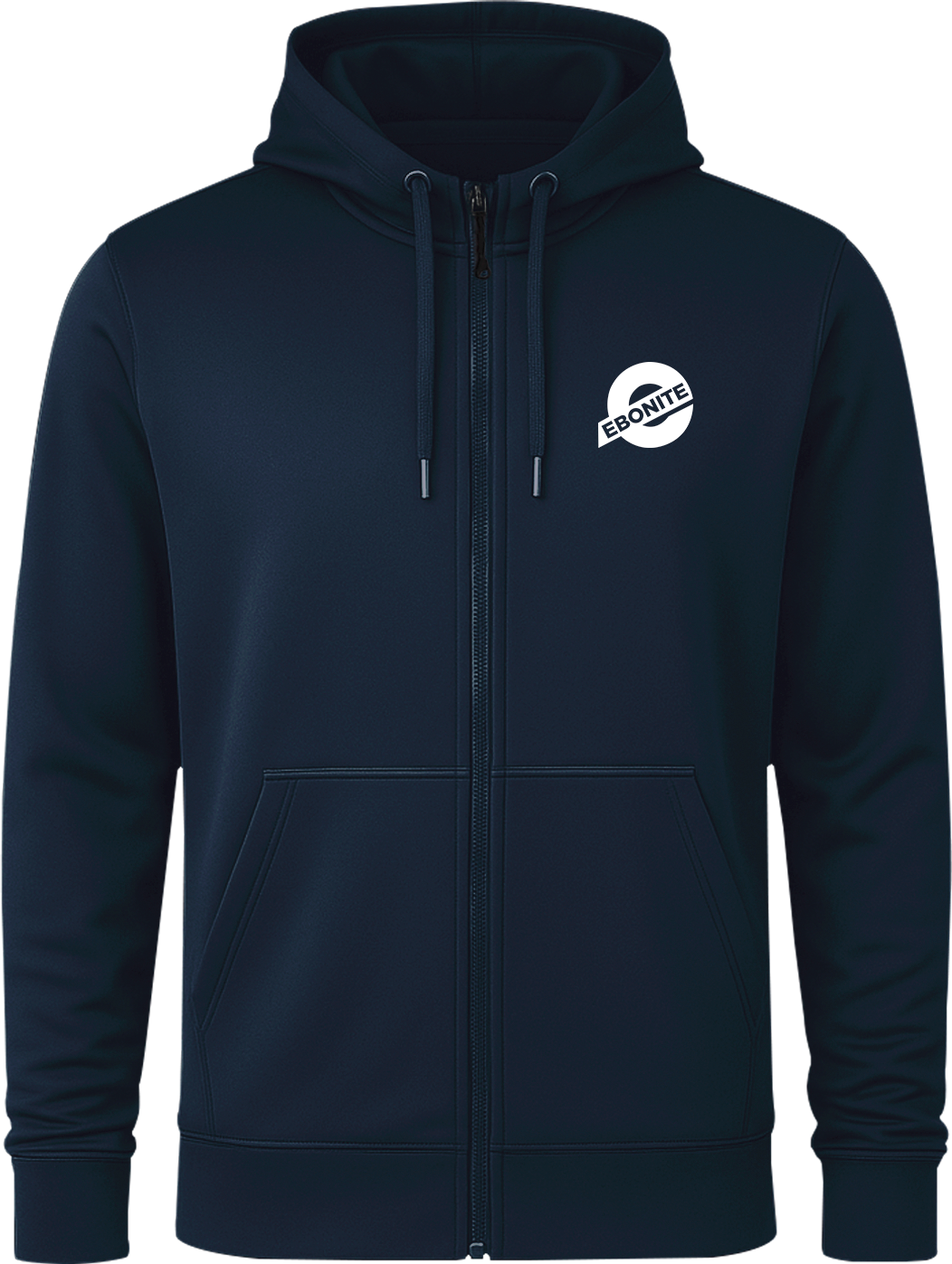 Ebonite White Full Zip Hoodie